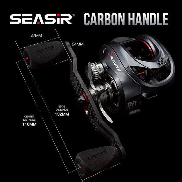 Dual-Spool Baitcasting Reel — 8.0:1, 12 kg Drag