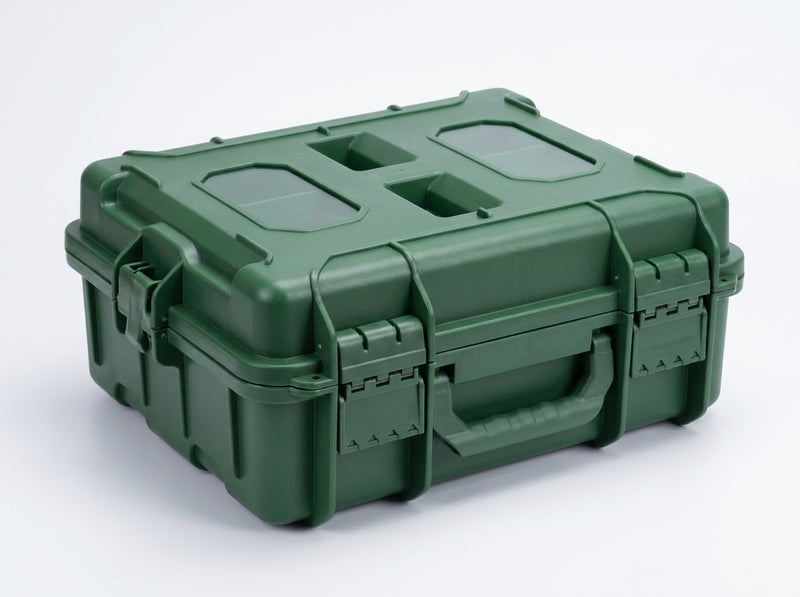 SAMOLLA Fishing Tackle Box Large Capacity Portable Multi-functional Waterproof Bait Accessories Outdoor Camping Storage Box — green