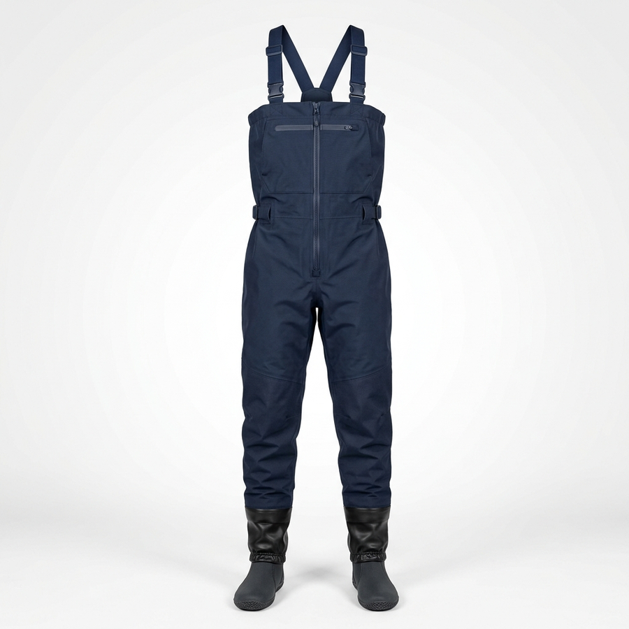 Zippered Chest Waders — 4-Layer, Latex Ankle, Convertible