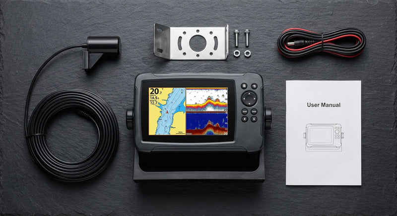 Erchang F68 Wireless Fish Finder Depth Echo Sounder Dual Frequency Sonar Alarm Transducer Fishfinder IOS&Android With GPS — view 6