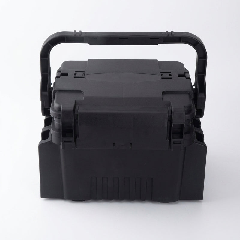 Large Fishing Box Organizer Multi-function Lure Live Fish Bucket Thickening Storage Box Fishing Accessories Tackle Box Pesca — black S 1pc box