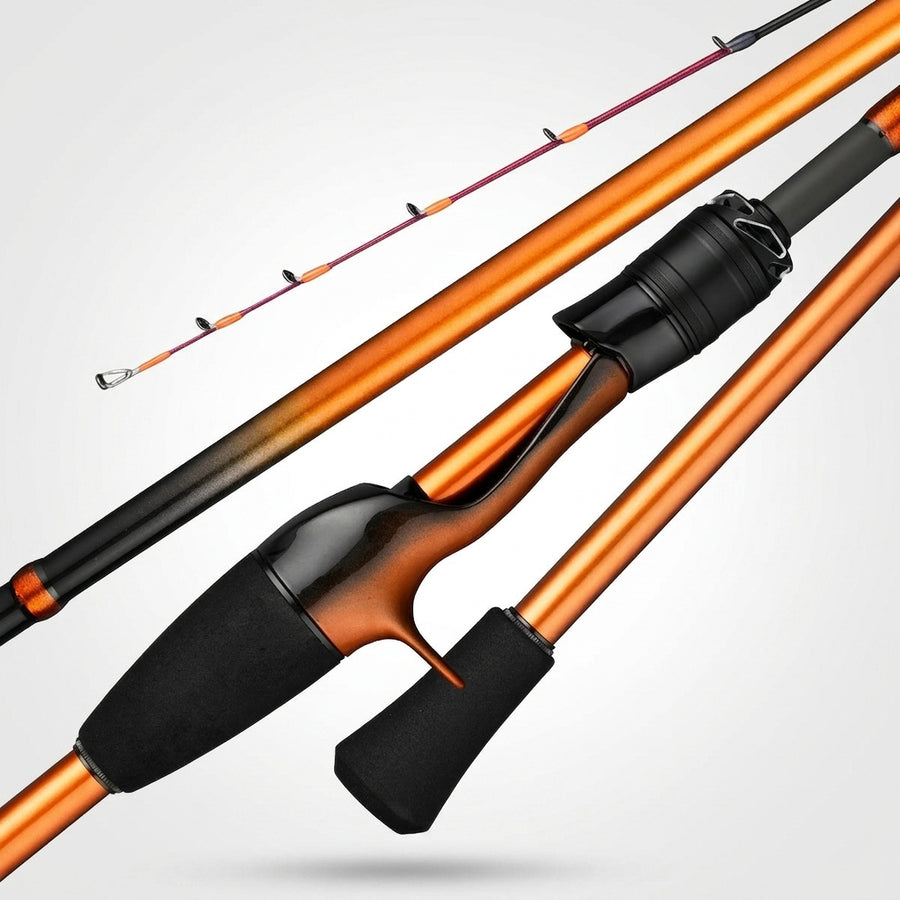Johncoo Fishing Rod for Casting Jigging Rod 1.7m M ML Jigging Rod Powerful Titanium Tip Rubber Tail Octopus Boat Rod — hero