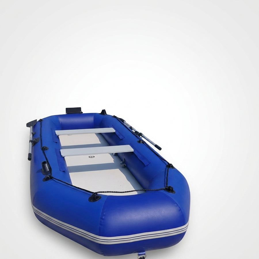Savagemarine-PVC Inflatable Belly Boat for River Fishing, Kayak Lure, Fishing Boat, Can Install the Outboard Engine — Greyblue