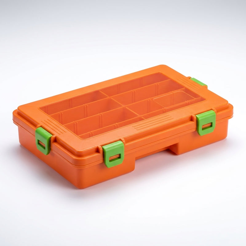 SAMOLLA Fishing Tackle Waterproof Box Lure Storage Lure Hook Boxes Baits Container Storage Case Fishing Accessories — orange super large