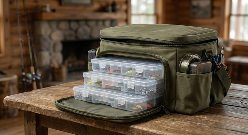 Multifunction Fashing Tackle Box Lure Accessory Storage Hand Box Angling Tool Case Portable Arts Crafts Organizer Case — view 6