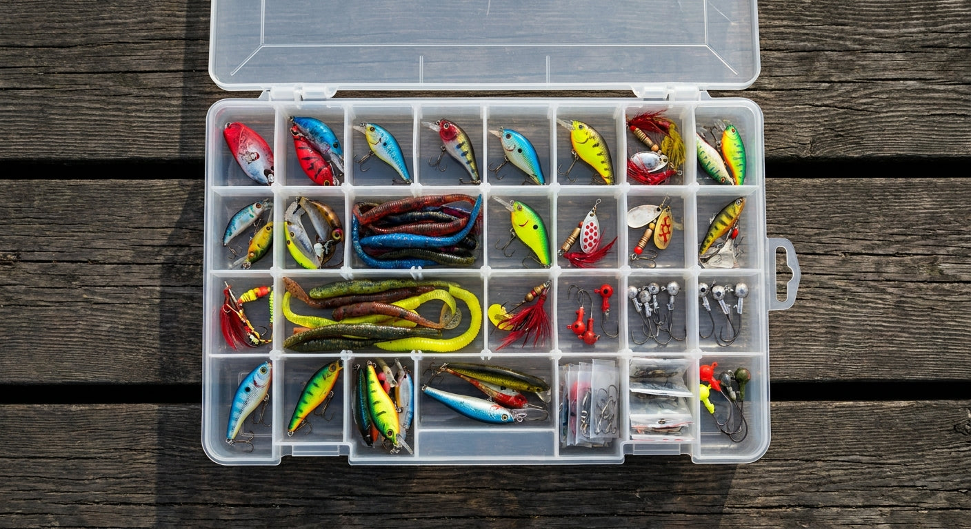 Multifunction Fashing Tackle Box Lure Accessory Storage Hand Box Angling Tool Case Portable Arts Crafts Organizer Case — view 2