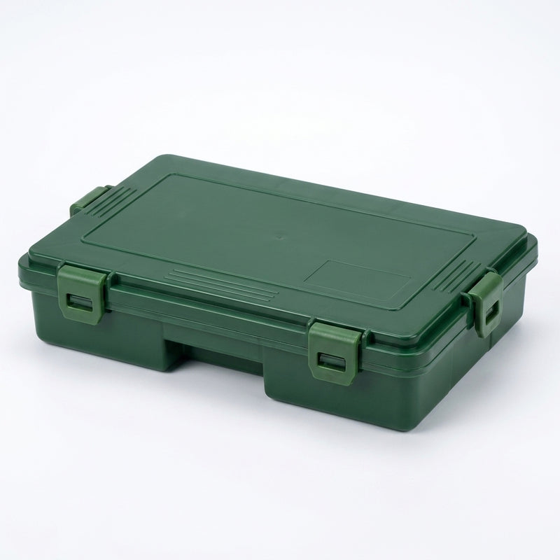 SAMOLLA Fishing Tackle Waterproof Box Lure Storage Lure Hook Boxes Baits Container Storage Case Fishing Accessories — green super large
