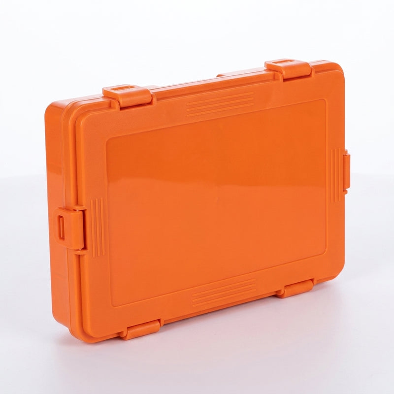 SAMOLLA Fishing Tackle Waterproof Box Lure Storage Lure Hook Boxes Baits Container Storage Case Fishing Accessories — orange large