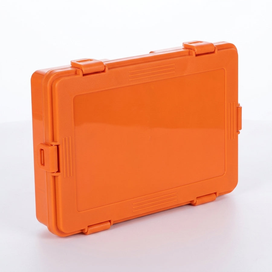 SAMOLLA Fishing Tackle Waterproof Box Lure Storage Lure Hook Boxes Baits Container Storage Case Fishing Accessories — orange large