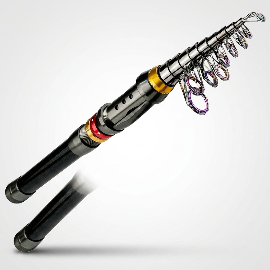 1.8-3.6m Carbon Fiber Fishing Rod And Reel Combo Super Hard Telescopic Fishing Pole Spinning Reel Kit Max Resistance 3-8kg Pesca — 3.6M Rod 5000 Reel
