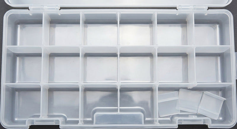 Durable PE Fishing Gear Box | Large Capacity, Black Transparent Design | Built-in Lock, Heavy-duty — view 5