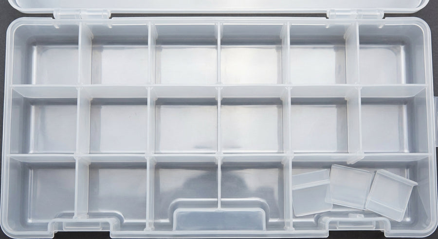 Durable PE Fishing Gear Box | Large Capacity, Black Transparent Design | Built-in Lock, Heavy-duty — view 5