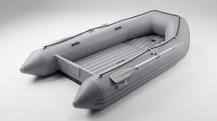 2.3~3.3m Inflatable Fishing Boat PVC Assault Boats with Air Deck 1.2mm Anti-collision Speed Raft Kayak Rowing Accessories — 2.3m Boat Set