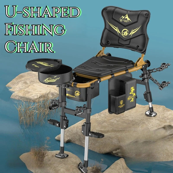 U-Frame Fishing Chair — Aluminum Portable Folding