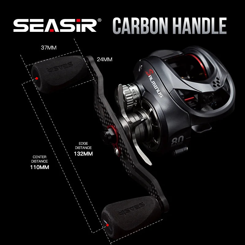 Dual-Spool Baitcasting Reel — 8.0:1, 12 kg Drag