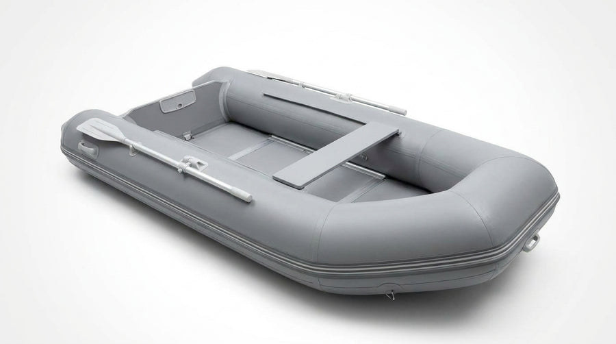 2.3~3.3m Inflatable Fishing Boat PVC Assault Boats with Air Deck 1.2mm Anti-collision Speed Raft Kayak Rowing Accessories — 3.3m Boat Set