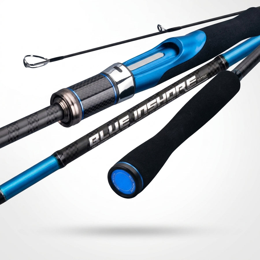 BLUE INSHORE Fishing Rods Inshore Breakwater Bass Rod S782L S862ML S902ML Saltwater Light Fast 2 Section Spinning Rods — S922ML