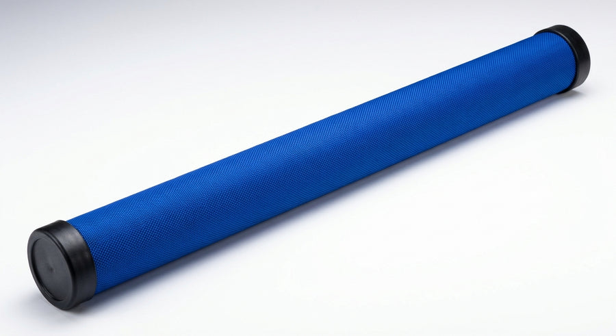 Braided Net Rod Sock Cover — Universal Protective Sleeve — Blue