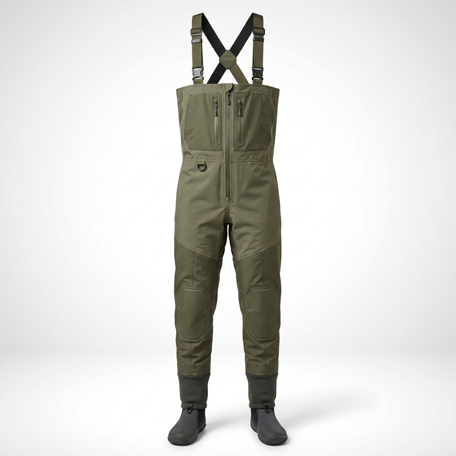 Men's Breathable Chest Waders — Stocking Foot, Fly Fishing
