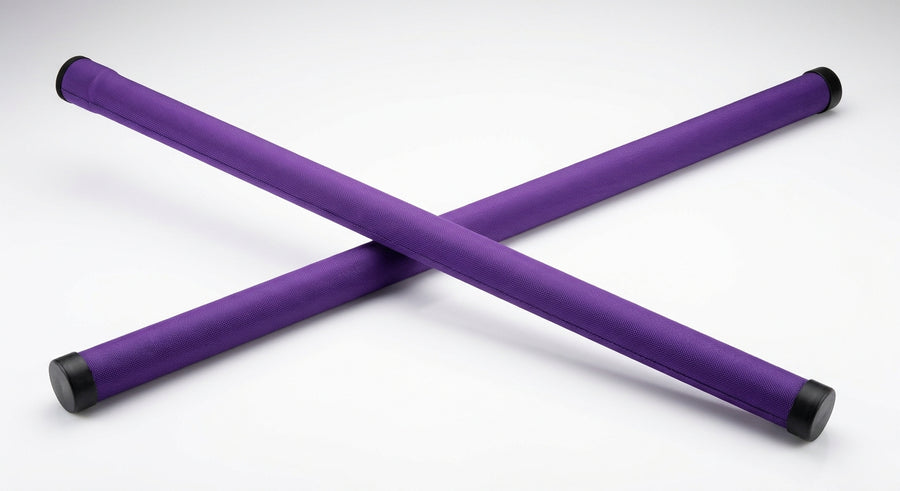 Braided Net Rod Sock Cover — Universal Protective Sleeve — Purple