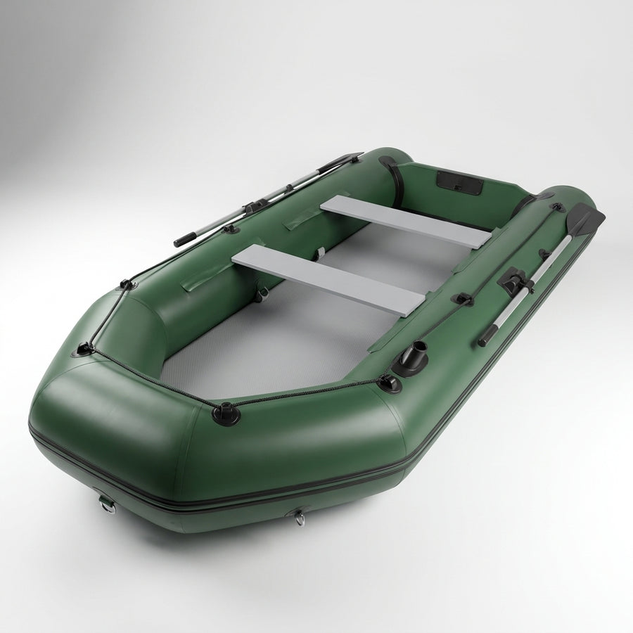 Savagemarine-PVC Inflatable Belly Boat for River Fishing, Kayak Lure, Fishing Boat, Can Install the Outboard Engine — Armygreen