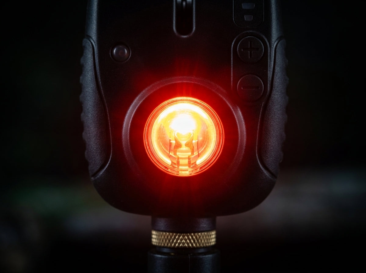 Bite Alarm Kit — LED run detection close-up