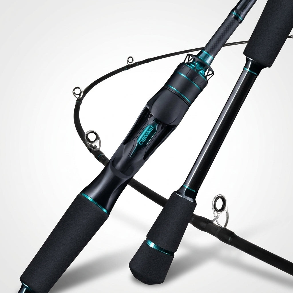 Seasir Salminus XF M/MH Spining&Casting Fishing Rod FUJI O Guide Rings 1.83M Drag 7-9KG 4-Piece Heavy Power All-Round Travel Rod — C1804MH