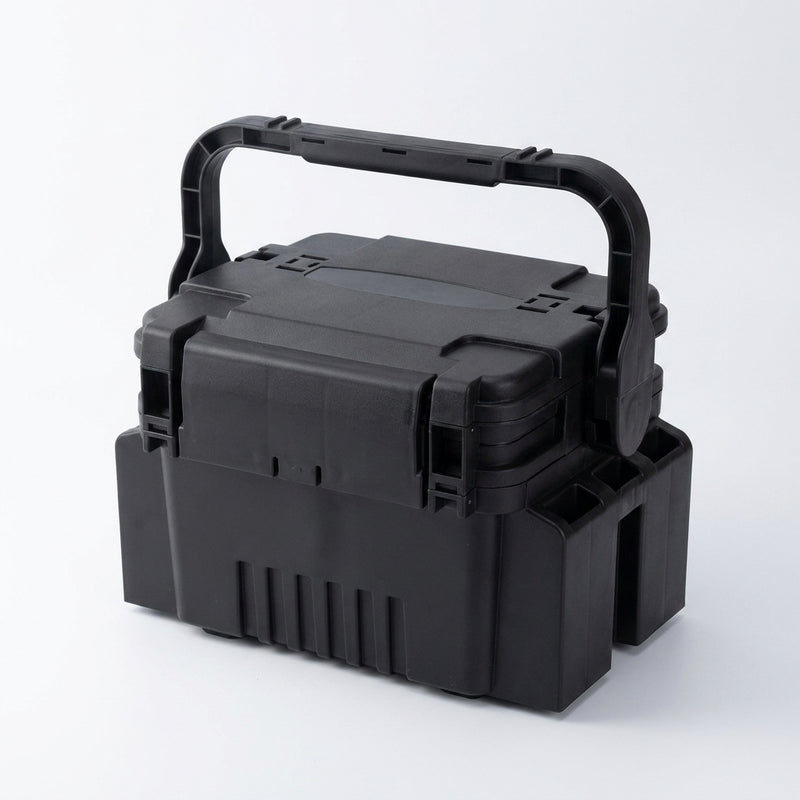 Large Fishing Box Organizer Multi-function Lure Live Fish Bucket Thickening Storage Box Fishing Accessories Tackle Box Pesca — black L 1pc box