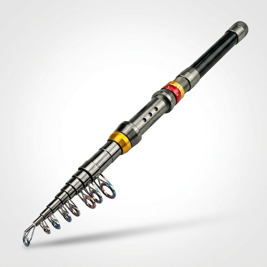 1.8-3.6m Carbon Fiber Fishing Rod And Reel Combo Super Hard Telescopic Fishing Pole Spinning Reel Kit Max Resistance 3-8kg Pesca — 2.1M Rod 1000 Reel