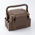 Large Fishing Box Organizer Multi-function Lure Live Fish Bucket Thickening Storage Box Fishing Accessories Tackle Box Pesca — brown L 1pc box