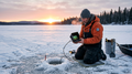 Erchang F431B ice fishing lifestyle