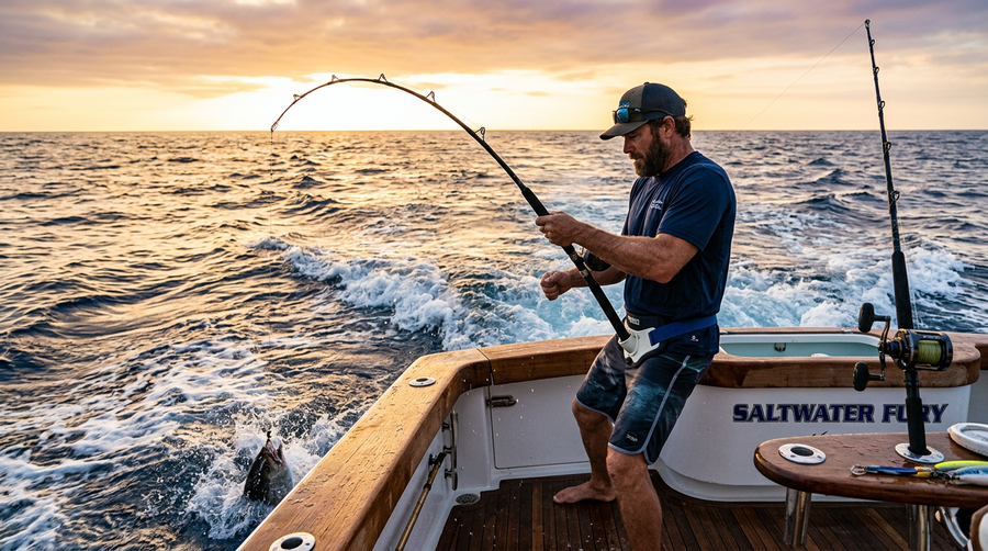 Slow jigging rod offshore