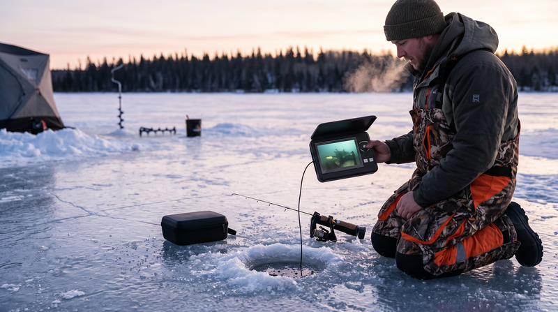 Erchang F431B ice fishing lifestyle