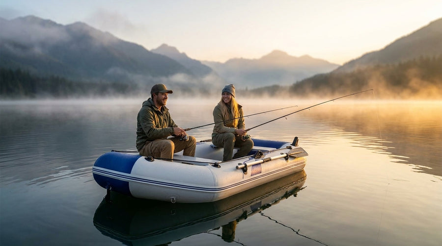 Two anglers at dawn