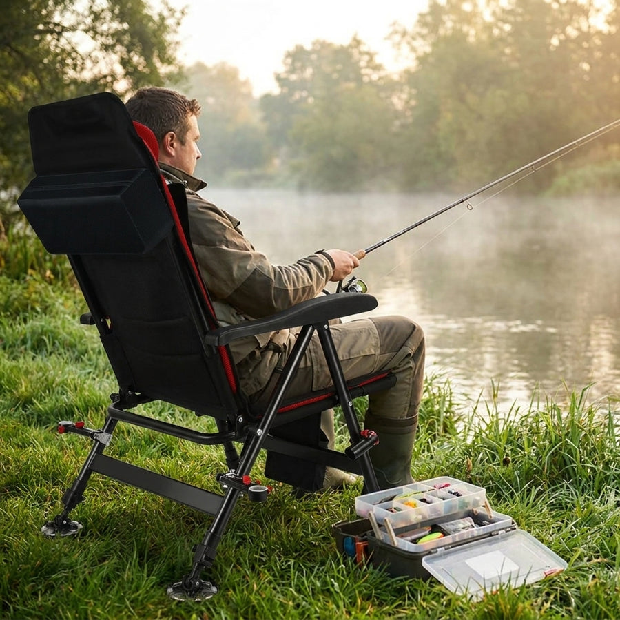 Aluminum Alloy Portable Large Fishing Chair Folding Outdoors — lifestyle bank