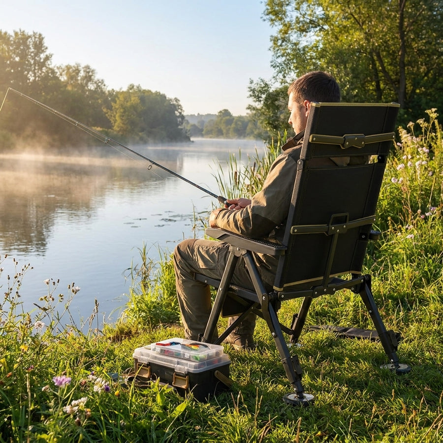 Folding Multifunctional Adjustable Lift Fishing Chair Portab — lifestyle bank