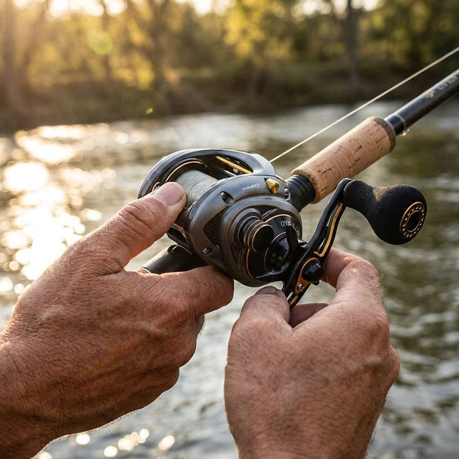 Haibo 2020 OVERLOAD Baitcasting Fishing Reel 8B+RB 5.4:1-7.1 — lifestyle hold