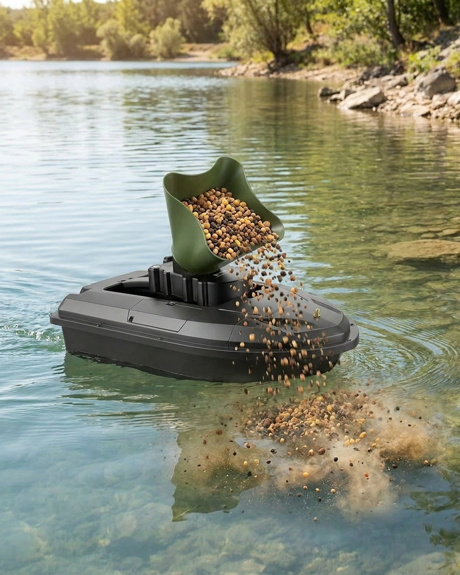 360° Rotating Bait Dispenser & Bait Spreader, Universal for  — lifestyle release