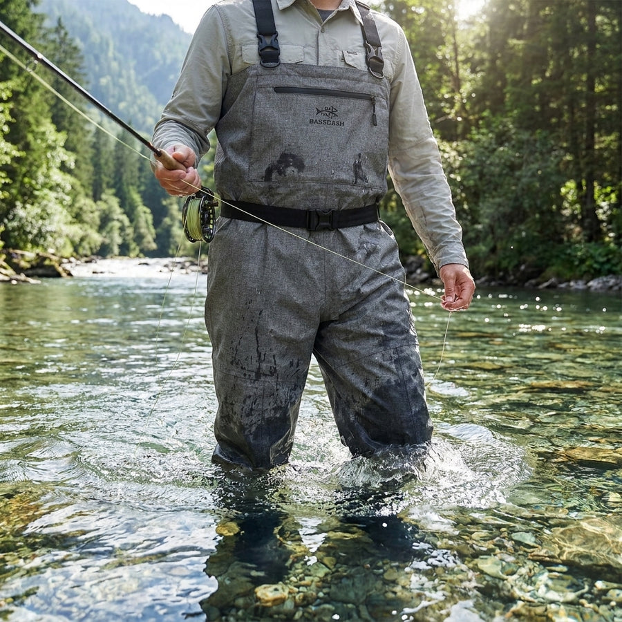 Bassdash IMMERSE Breathable Ripstop Stocking Foot Fishing Hu — lifestyle river