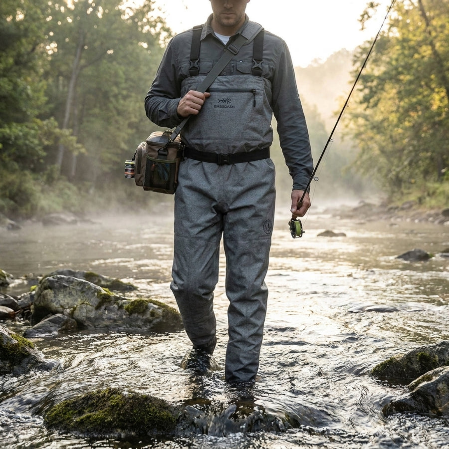 Bassdash IMMERSE Breathable Ripstop Stocking Foot Fishing Hu — lifestyle stream