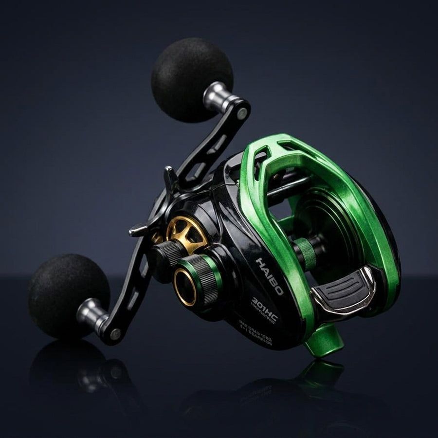 HAIBO VENOM Anti-saltwater Fishing Reel Deep Sea Iron Plate  — packshot angle
