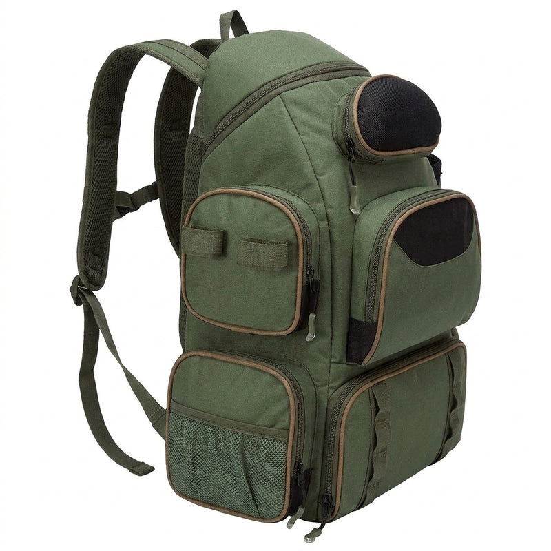 Bassdash Fishing Bag Tackle Backpack Lightweight Tactical Ta — packshot angle