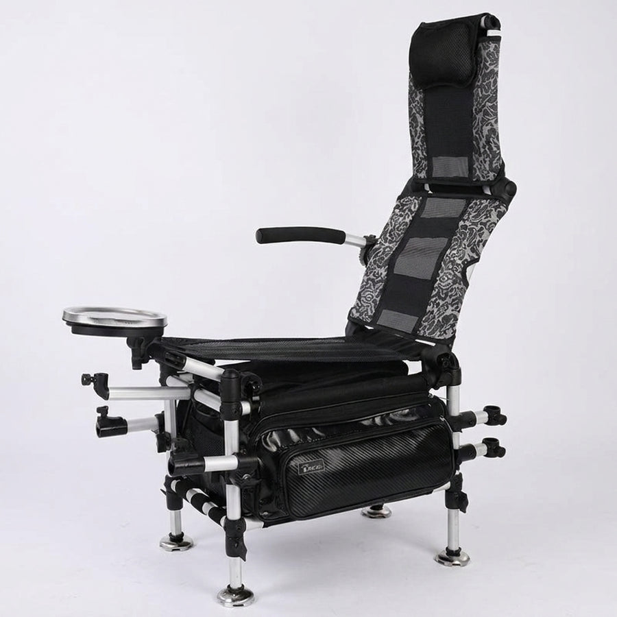 Fishing gear chair-type with backrest folding portable fishi — packshot angle