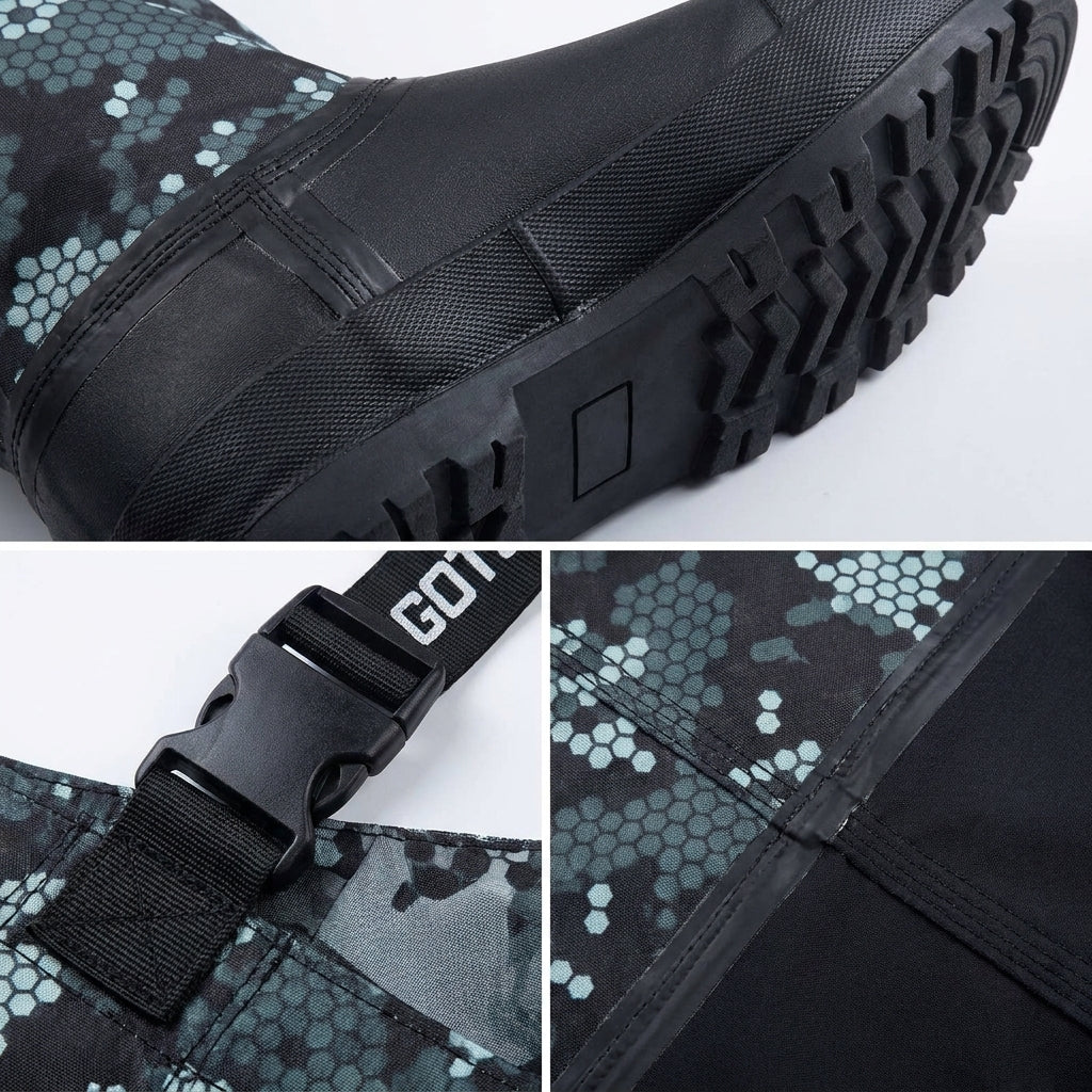 Goture 5-Layer Waterproof Stocking Foot Waders, Breathable F — packshot detail