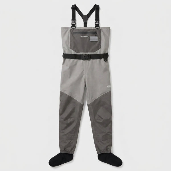 BASSDASH Fishing Wader Lightweight Stocking Foot FW08 Men’s  — packshot face