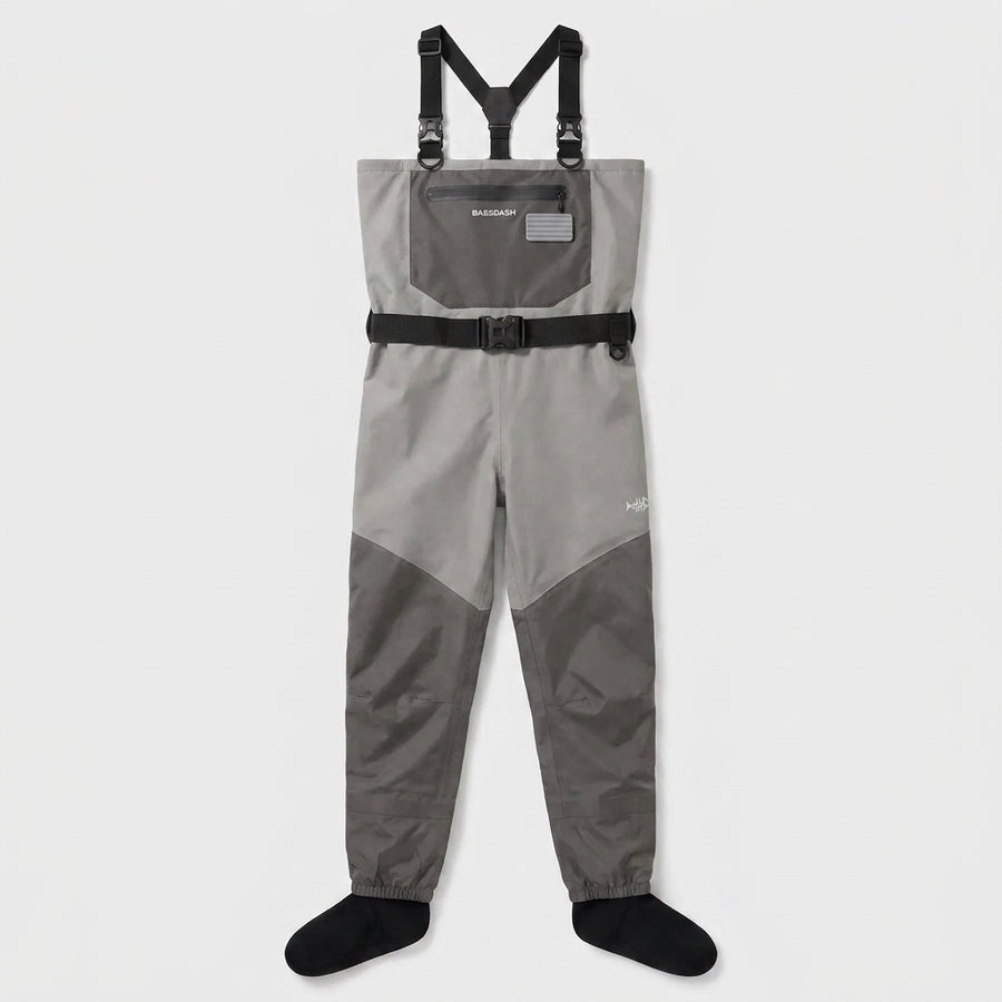 BASSDASH Fishing Wader Lightweight Stocking Foot FW08 Men’s  — packshot face