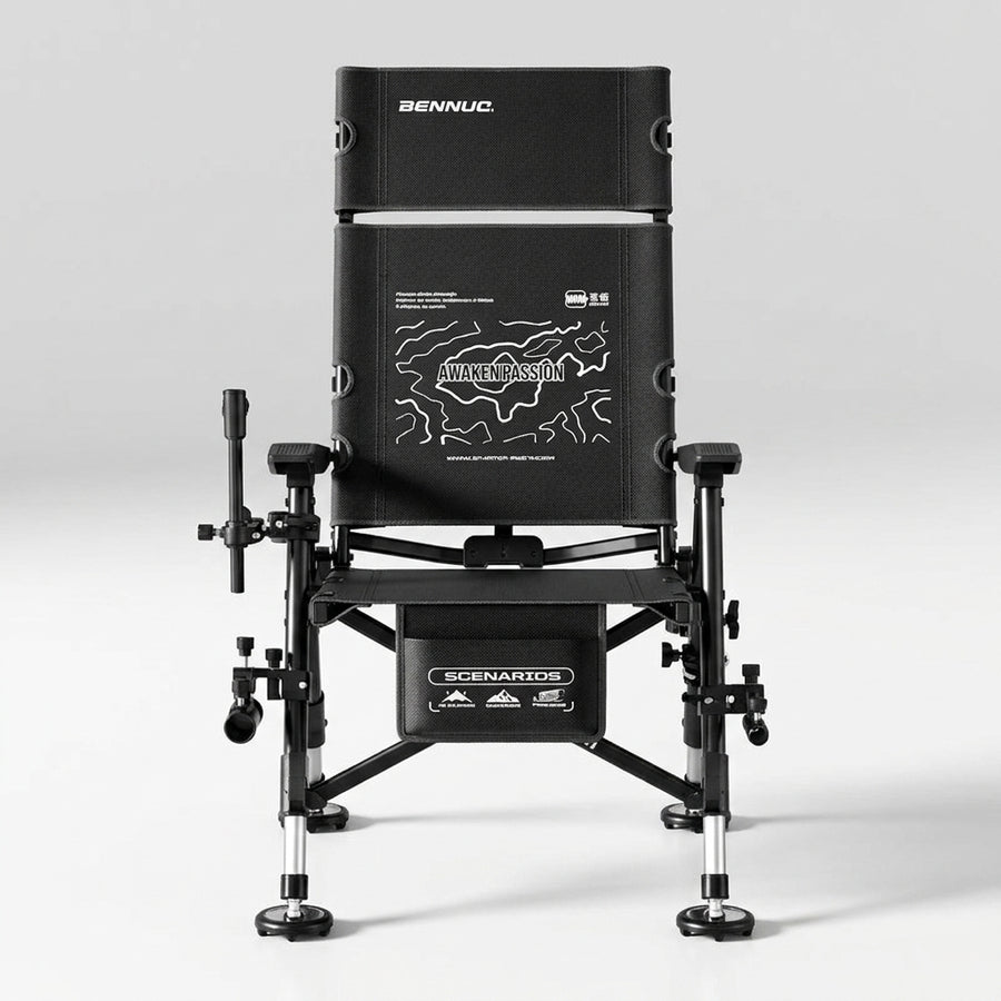 Folding Portable Ultra Light Outdoors Fishing Chairs Carbon  — packshot face