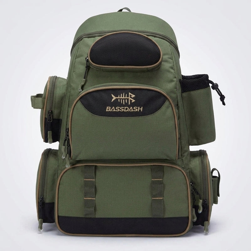 Bassdash Fishing Bag Tackle Backpack Lightweight Tactical Ta — packshot face