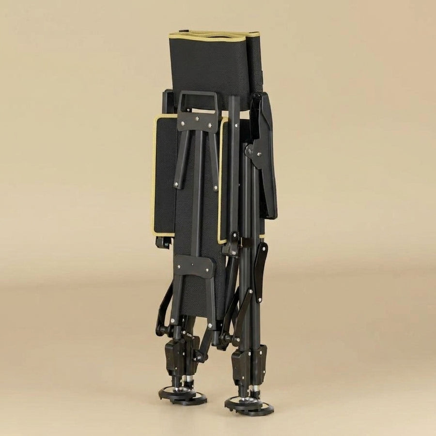 Folding Multifunctional Adjustable Lift Fishing Chair Portab — packshot folded