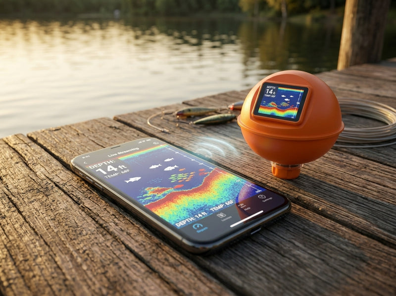 Streams live to your phone — Sonar Finder W2